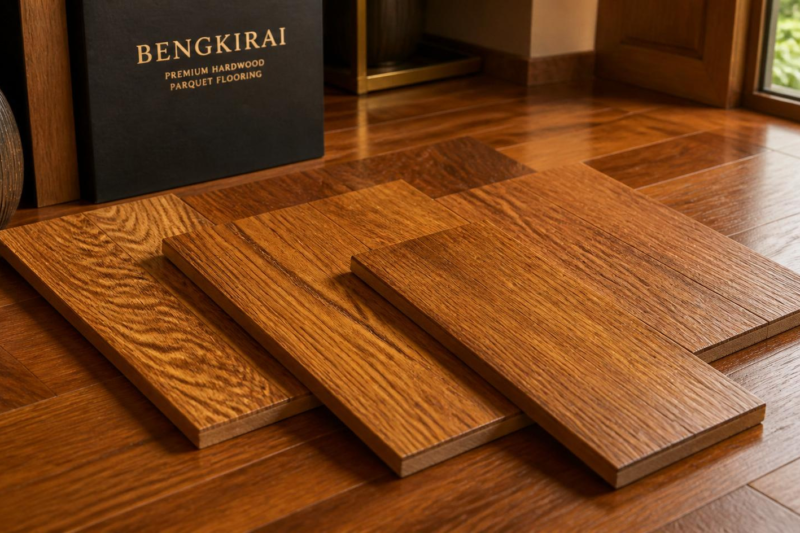 Kayu Bengkirai atau Meranti untuk Lantai Parket