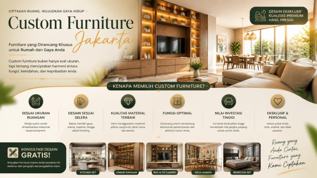 Rumah Impian Butuh Furniture Pas Ini 7 Alasan Pilih Jasa Custom Furniture!